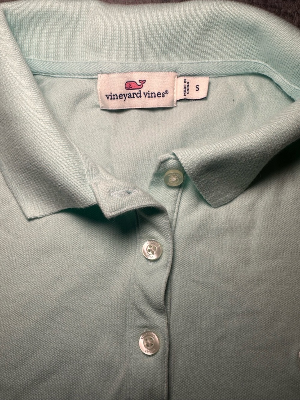 Vineyard Vines Sleeveless Polo Tank - Pale Aqua - Picture 3 of 3